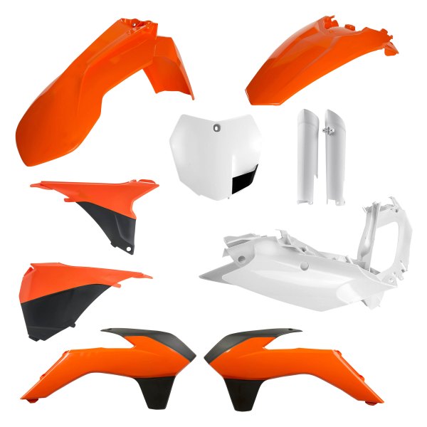 Acerbis® - Full Orange/White/Black (Original 13) Plastic Kit