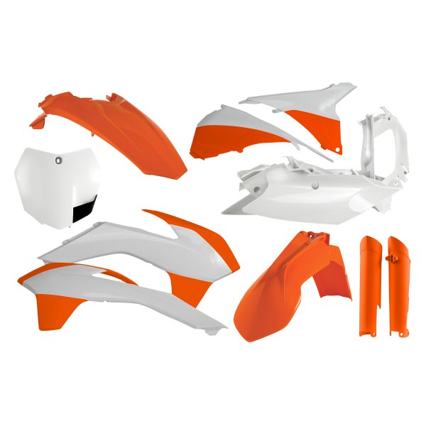 Acerbis® - Full Orange/White (Original 14) Plastic Kit