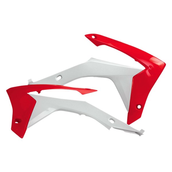 Acerbis® - White/Red Radiator Shrouds