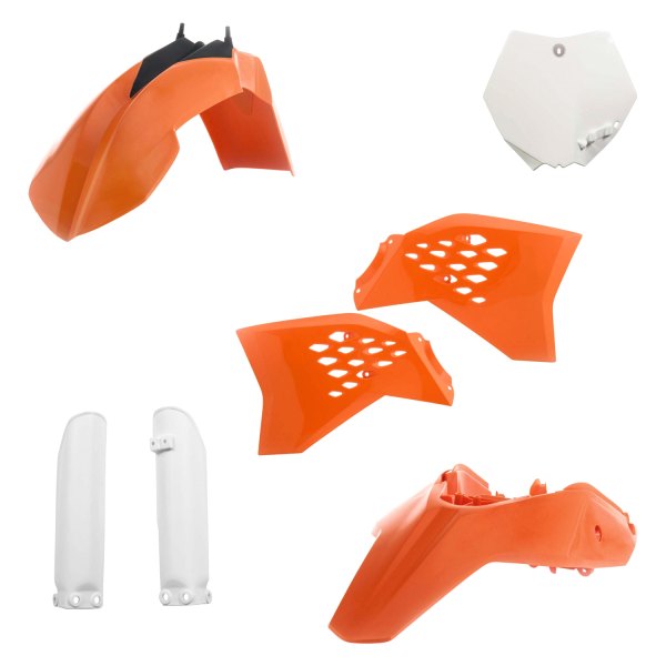 Acerbis® - Full Orange/White (Original 13) Plastic Kit