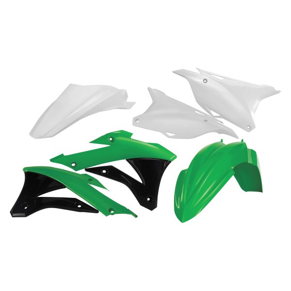 Acerbis® - Standard™ White/Green/Black (Original 14) Plastic Kit