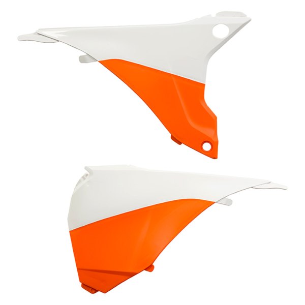 Acerbis® - Orange/White 16 Plastic Air Box Covers