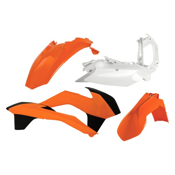 Acerbis® - Standard™ Orange/White/Black (Original 14) Plastic Kit