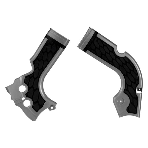 Acerbis® - X-Grip Silver/Black Frame Guards