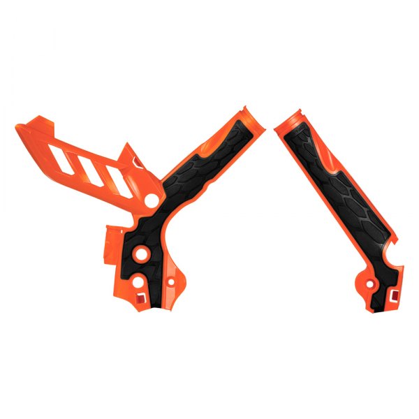 Acerbis® - X-Grip Orange/Black Frame Guards