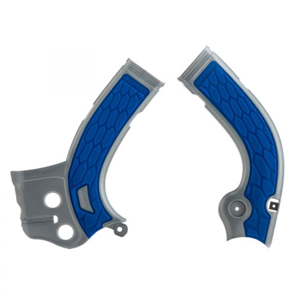 Acerbis® - X-Grip Silver/Blue Frame Guards