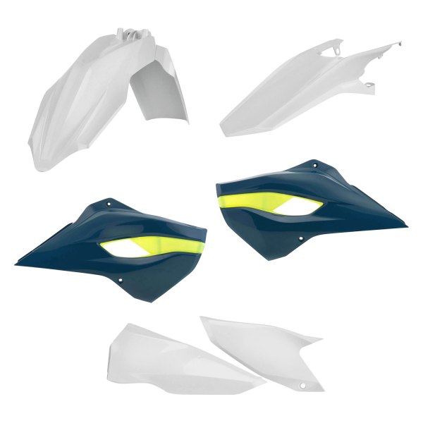 Acerbis® - Standard™ White/Blue/Yellow (Original 16) Plastic Kit
