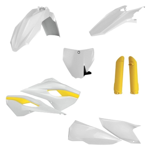 Acerbis® - Full White/Yellow (Original 14) Plastic Kit