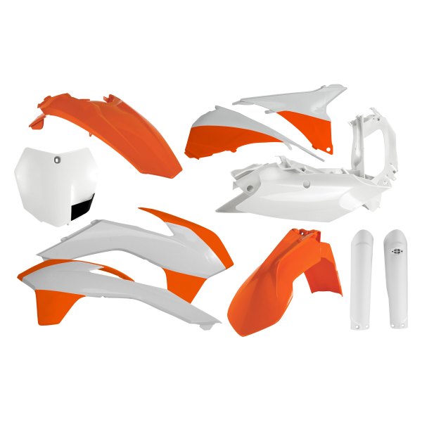 Acerbis® - Full Orange/White (Original 15) Plastic Kit