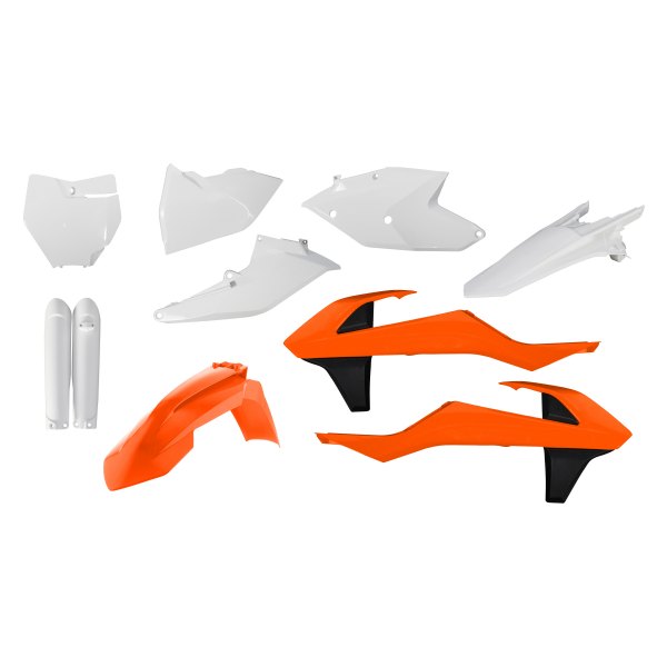Acerbis® - Full White/Orange/Black (Original 16) Plastic Kit