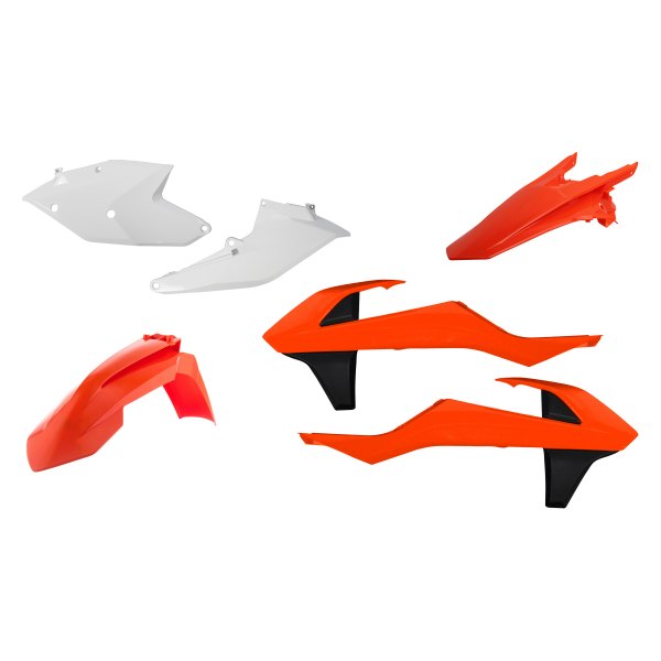 Acerbis® - Standard™ White/Orange/Black (Original 18) Plastic Kit