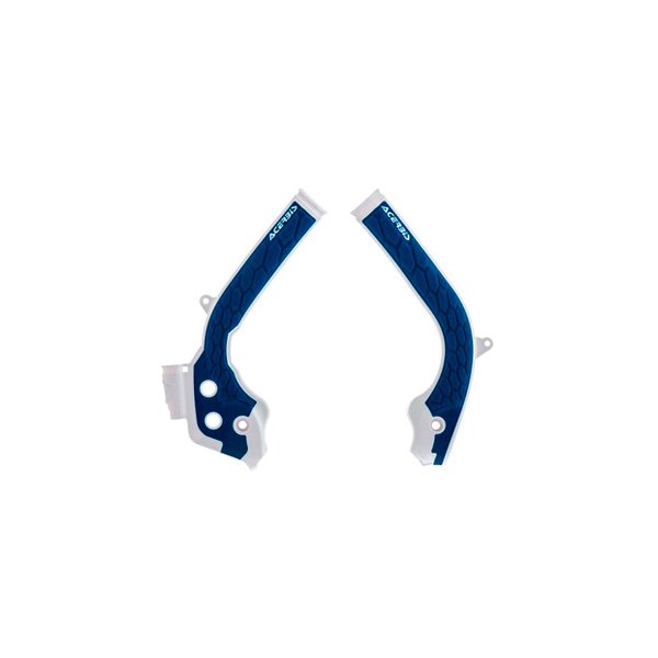 Acerbis® - X-Grip White/Blue Frame Guards