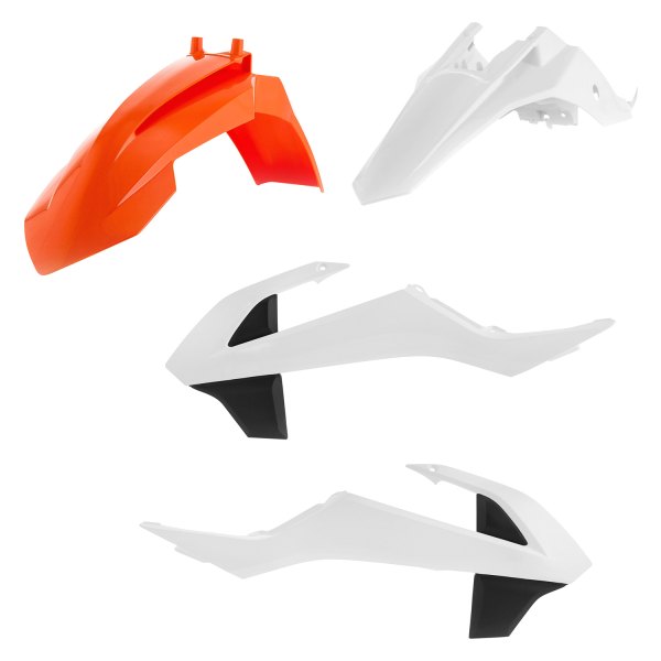 Acerbis® - Standard™ Orange/White/Black (Original 17) Plastic Kit