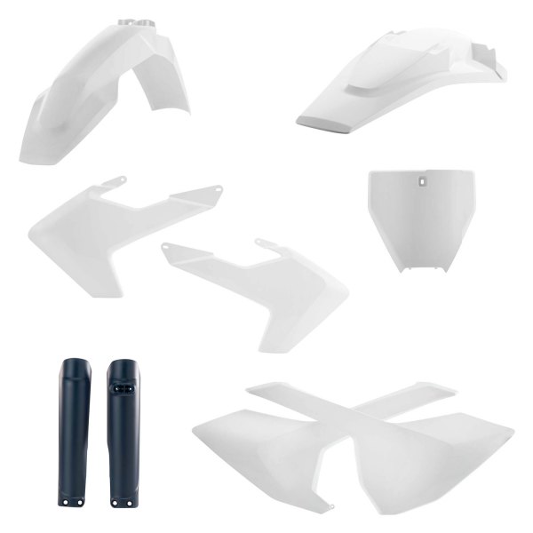 Acerbis® - Full White/Black (Original 17) Plastic Kit