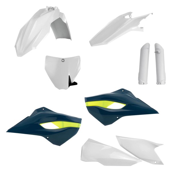 Acerbis® - Full White/Blue/Yellow (Original 16) Plastic Kit