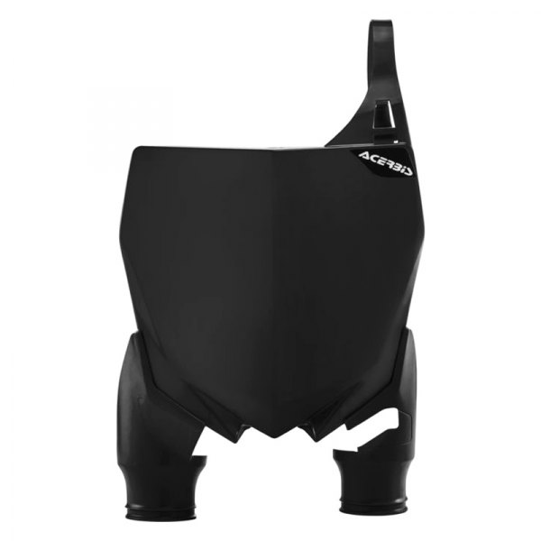 Acerbis® - Raptor Front Black/Black Absorbing Rubber Number Plate