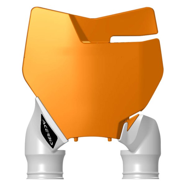 Acerbis® - Raptor Front Orange/White Number Plate