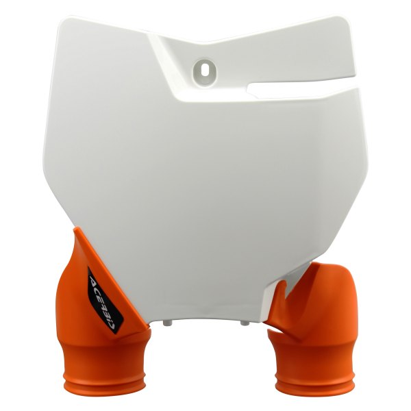 Acerbis® - Raptor Front White/Orange Number Plate