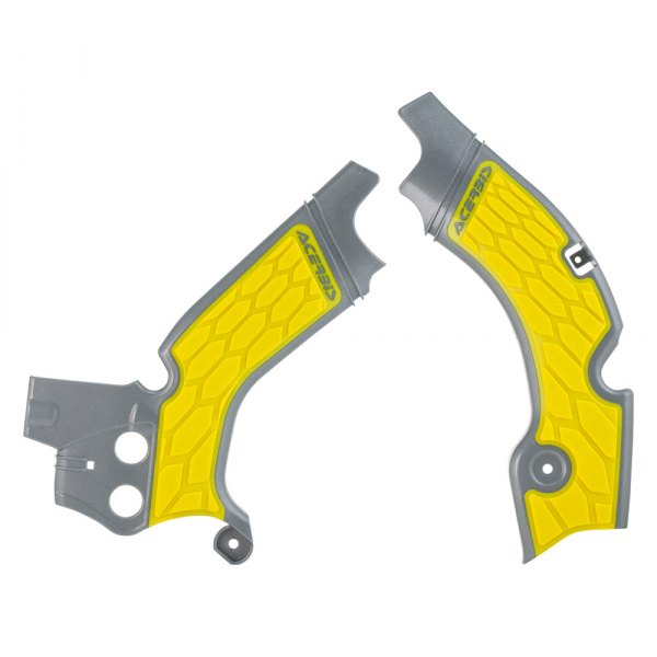 Acerbis® - X-Grip Gray/Yellow Frame Guards