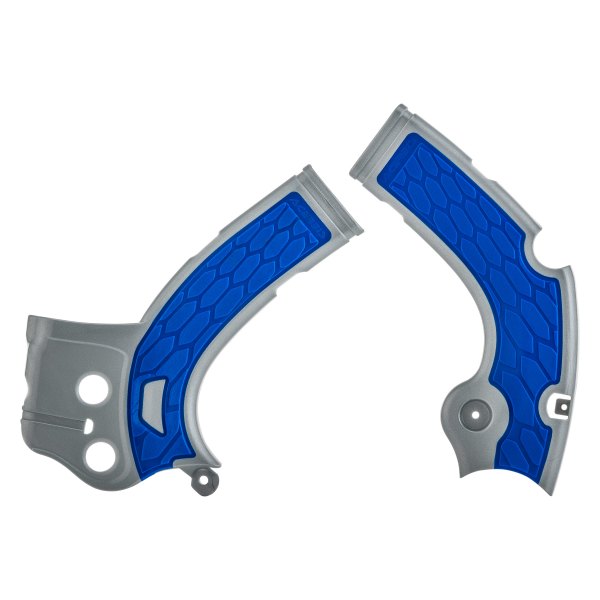 Acerbis® - X-Grip Silver/Blue Frame Guards
