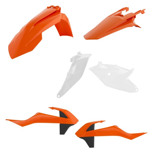 Acerbis® - Standard™ Orange/White/Black (Original 18) Plastic Kit