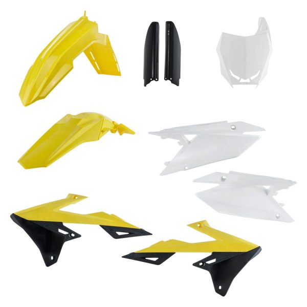 Acerbis® - Full White/Yellow/Black (Original 18) Plastic Kit