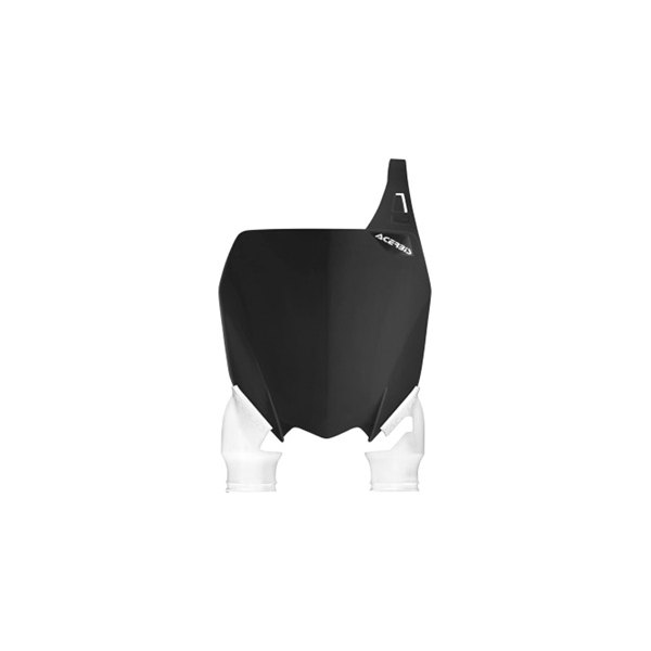 Acerbis® - Front Black/White Plastic Number Plate