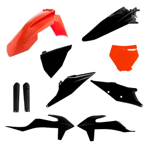 Acerbis® - Full Orange/Black 16 Plastic Kit