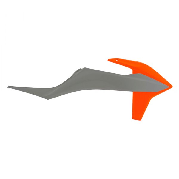 Acerbis® - Gray/Orange Plastic Radiator Shrouds
