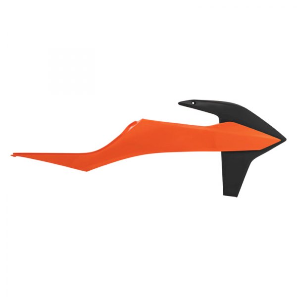 Acerbis® - Orange 16/Black Plastic Radiator Shrouds