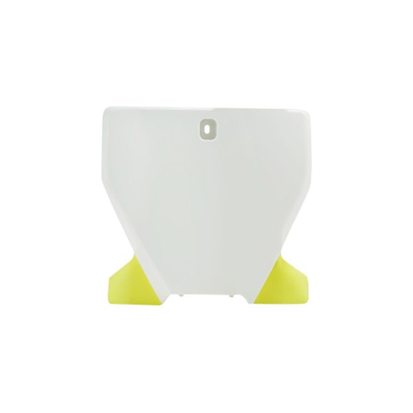 Acerbis® - Front White/ Yellow Plastic Number Plate