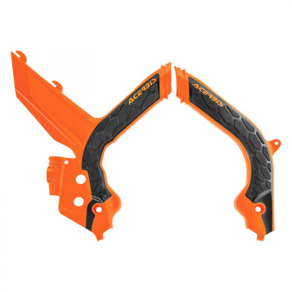 Acerbis® - X-Grip Orange/Black 16 Frame Guards