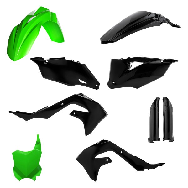 Acerbis® - Full Green/Black Plastic Kit