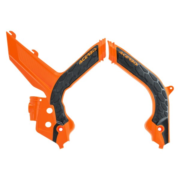 Acerbis® - X-Grip Orange 16/Black Frame Guards