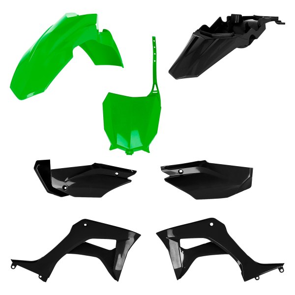 Acerbis® - Full Green/Black Plastic Kit