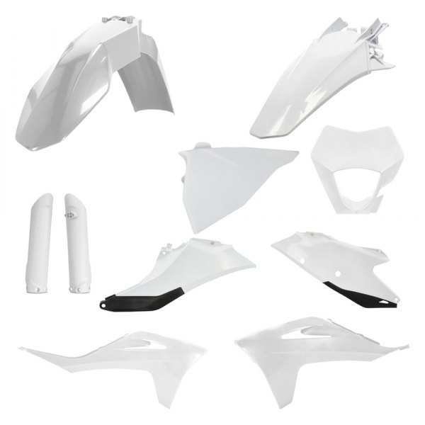 Acerbis® - Full White/Black Plastic Kit