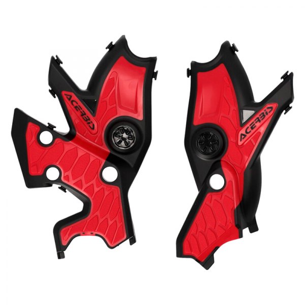 Acerbis® - X-Grip Black/Red Frame Guards