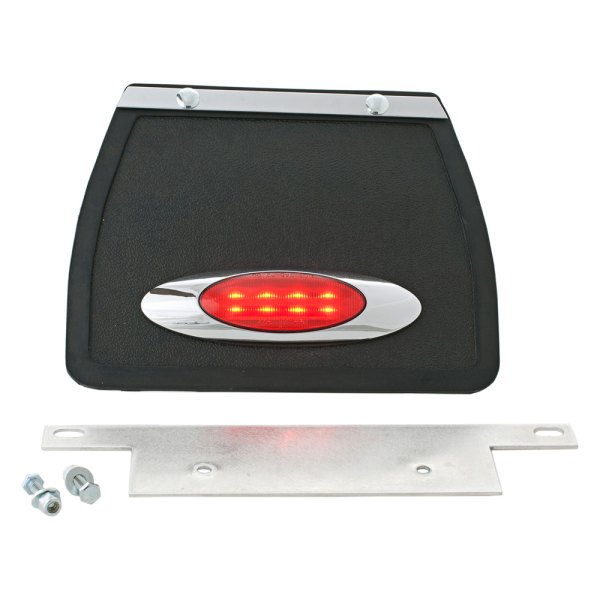 Add On Accessories® - Mud Flap with Oval Red LED