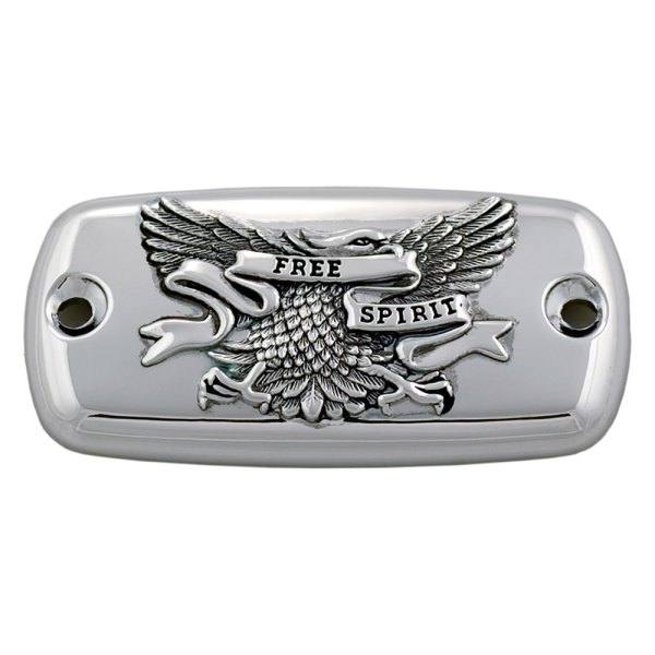 Add On Accessories® - Chrome Master Cylinder Cover with Chrome Eagle Free Spirit