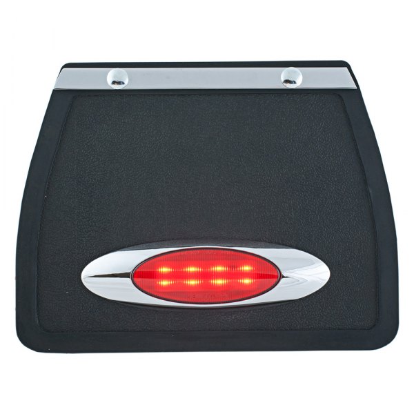 Add On Accessories® - Custom Mud Flap with Oval Red LED