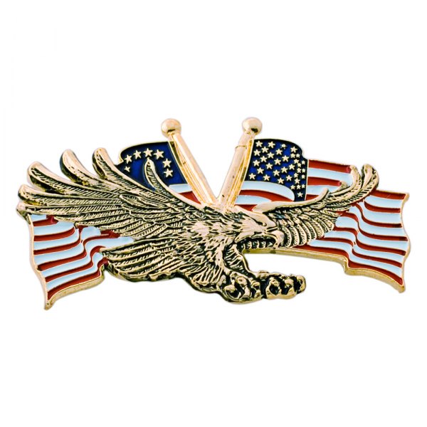Add On Accessories® - "Flying Eagle" Gold Emblem with USA Flag