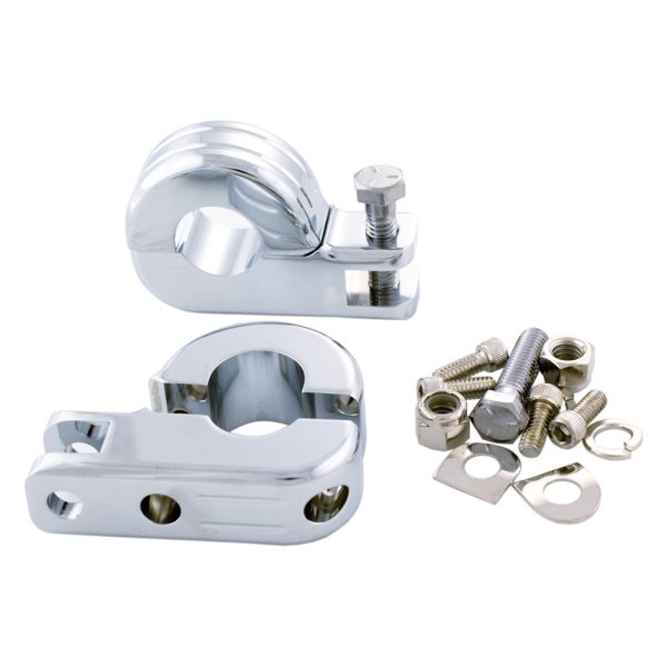 Add On Accessories® - Chrome Custom Male Foot Peg Clamps