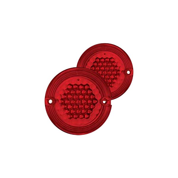 Adjure® - Big City Style 3" Red Turn Signal Lenses