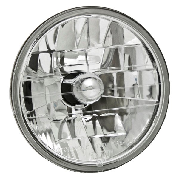 Adjure® - 7" Round Diamond Cut "Ice" 3K Chrome Crystal Headlight