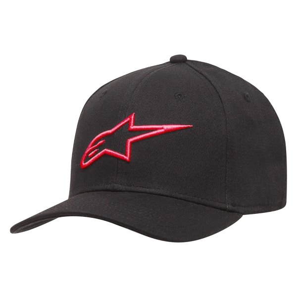 Alpinestars® - Ageless Curve Men's Hat (Small/Medium, Black/Red)
