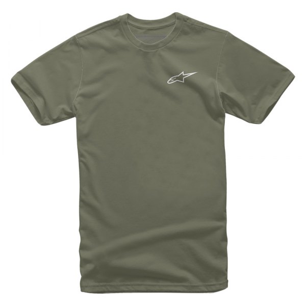Alpinestars® - Neu Ageless Men's Tee (Small, Military Green/Gray)