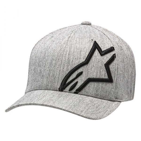 Alpinestars® - Corp Shift 2 Curved Hat (Large/X-Large, Gray Heather/Black)