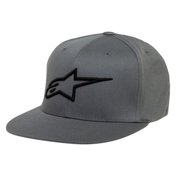 Alpinestars® - Ageless Men's Flatbill Hat (Large/X-Large, Charcoal/Black)