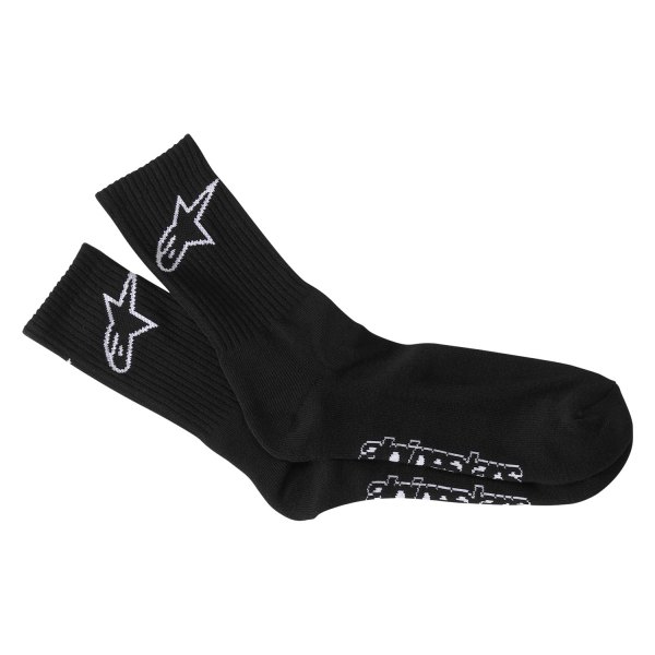 Alpinestars® - Crew Socks (Large, Black/White)