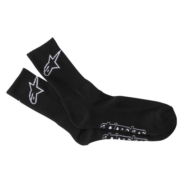 Alpinestars® - Crew Socks (Medium, Black/White)